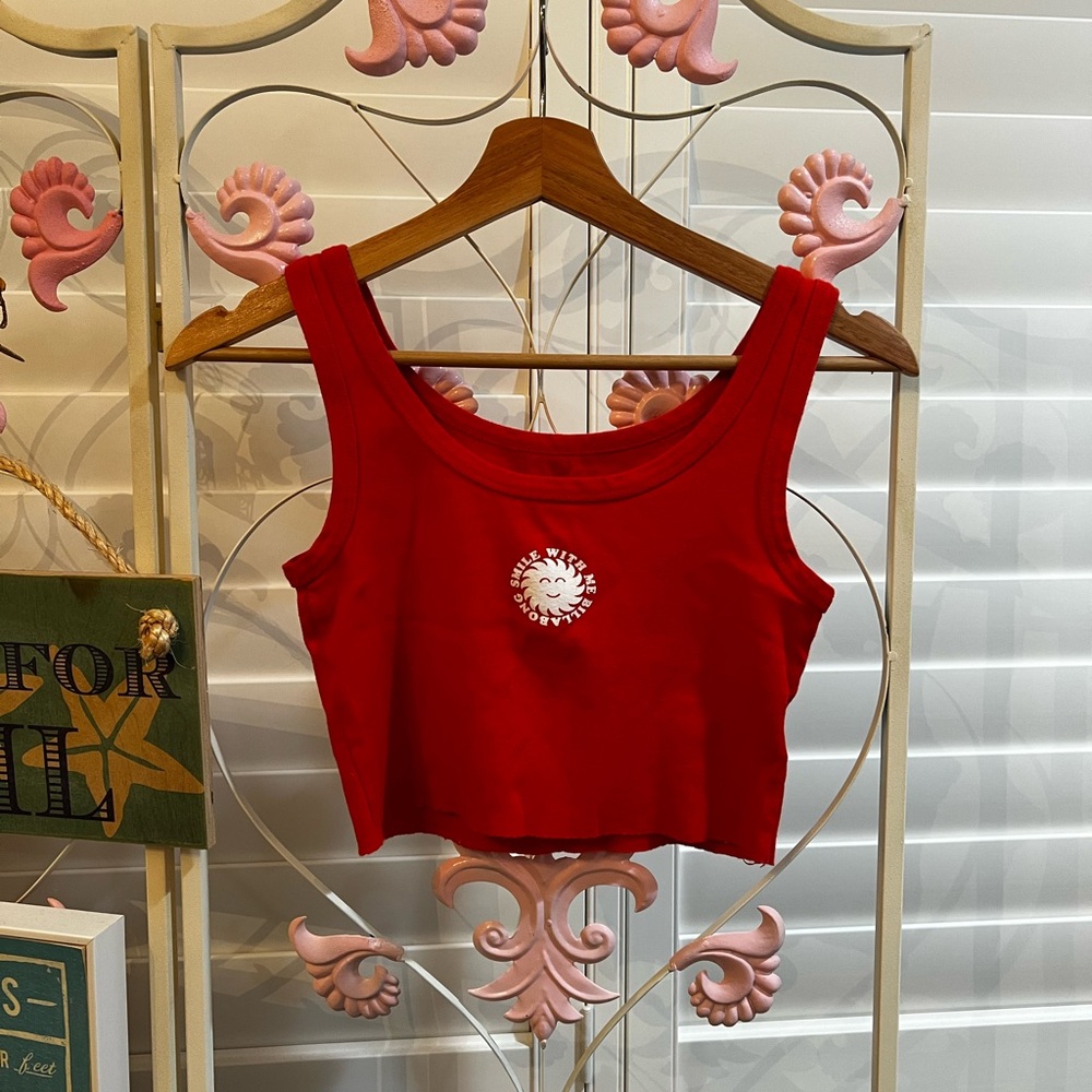 Billabong Red Crop Top
